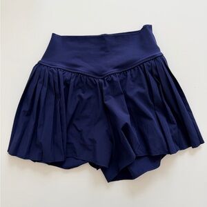 OFFLINE by Aerie Royal Navy Pleated Flowy Short (Small)